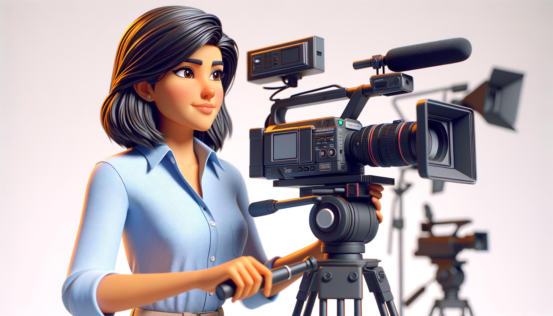 Vidéaste professionnel à Paris en illustration 3D cartoon stylisé